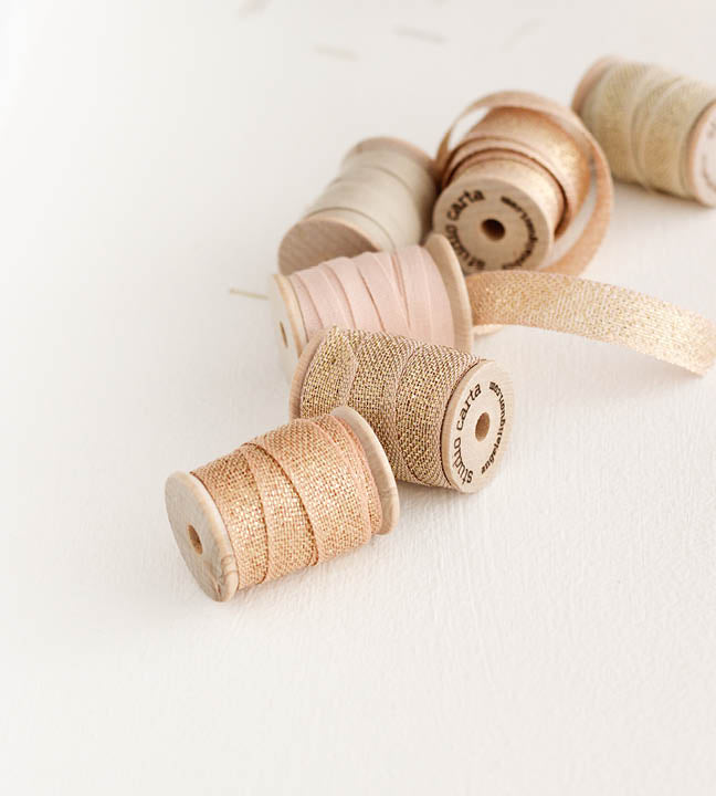 Wood spool ribbon