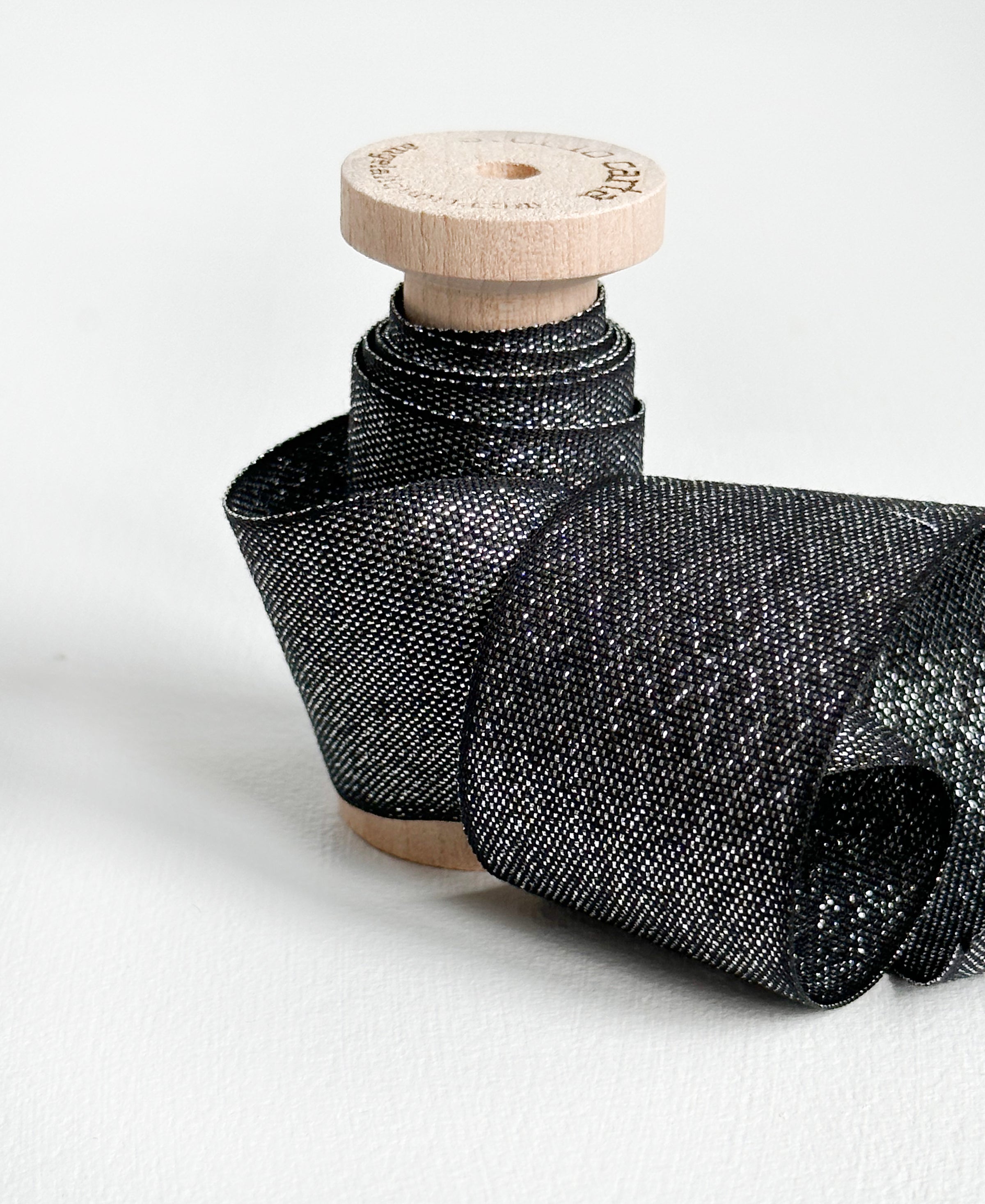 Steamable Ribbon Wood Spool Metallic Woven ribbon – studiocartawholesale.com