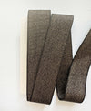 Metallic woven cotton ribbon - 10 yrds wood paddle