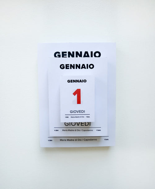 Italian desk calendar 2026