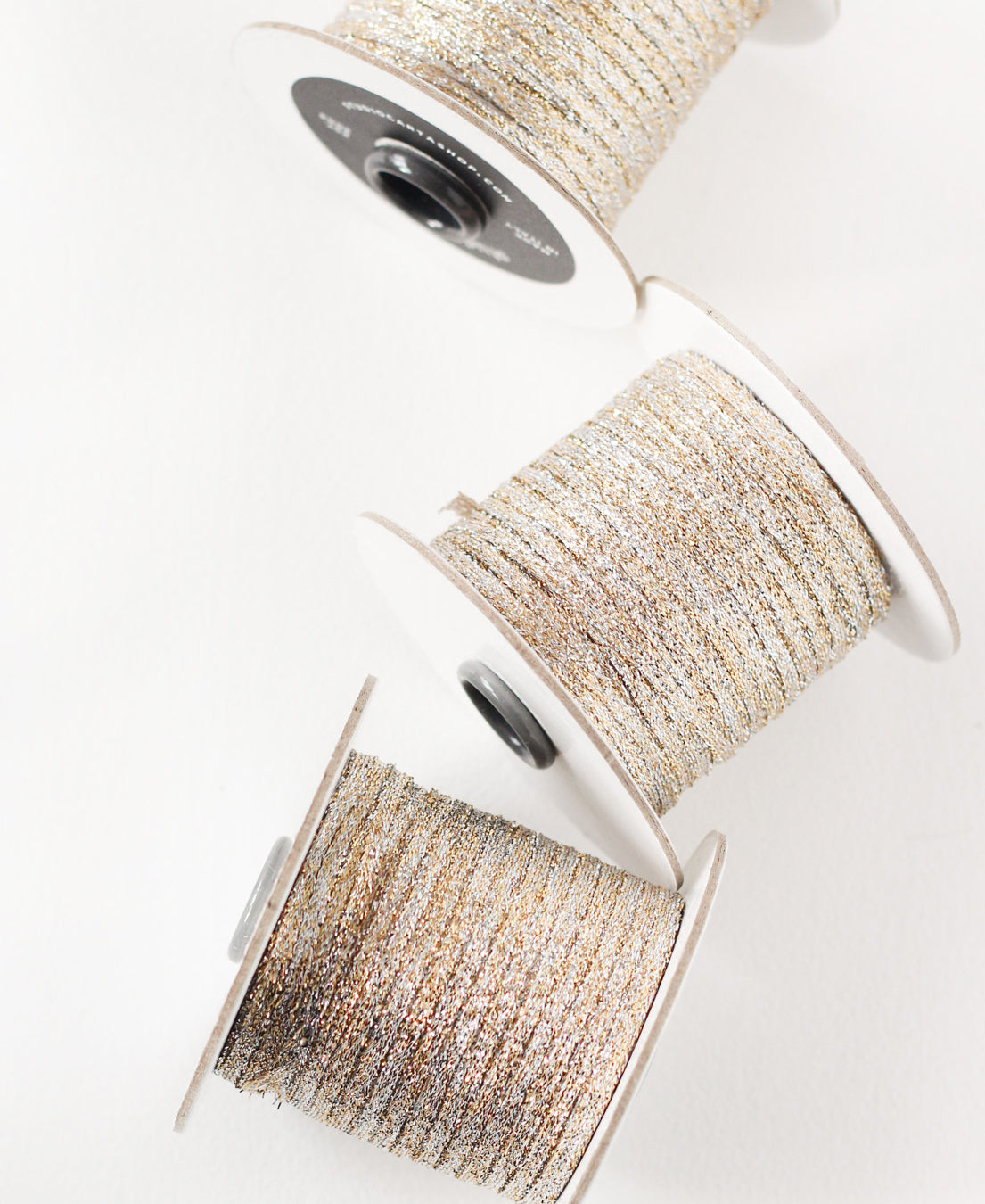 Braided Silver Ribbon Metallic braided ribbon 1/8