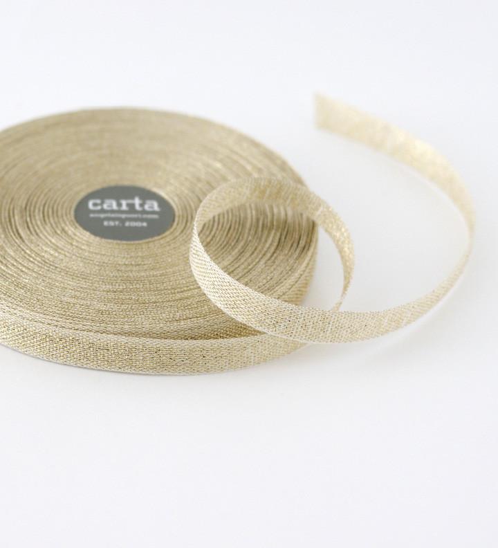 Metallic Loose weave cotton ribbon 54 yards – studiocartawholesale.com