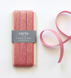 Metallic loose weave ribbon | wood paddle 10 Yards