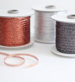 Metallic braided ribbon 1/8" width