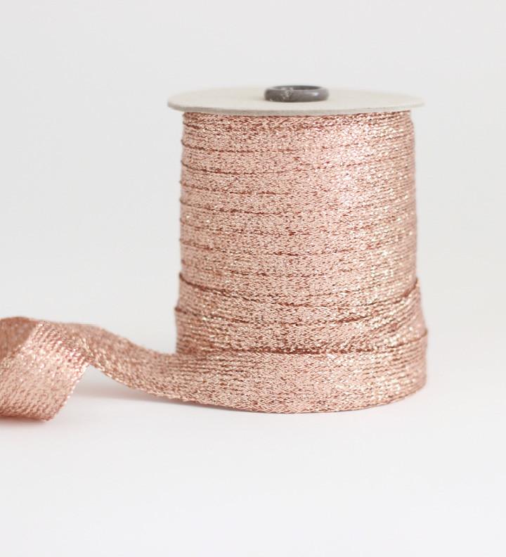 Braided Silver Ribbon Metallic Braided ribbon, 5/8